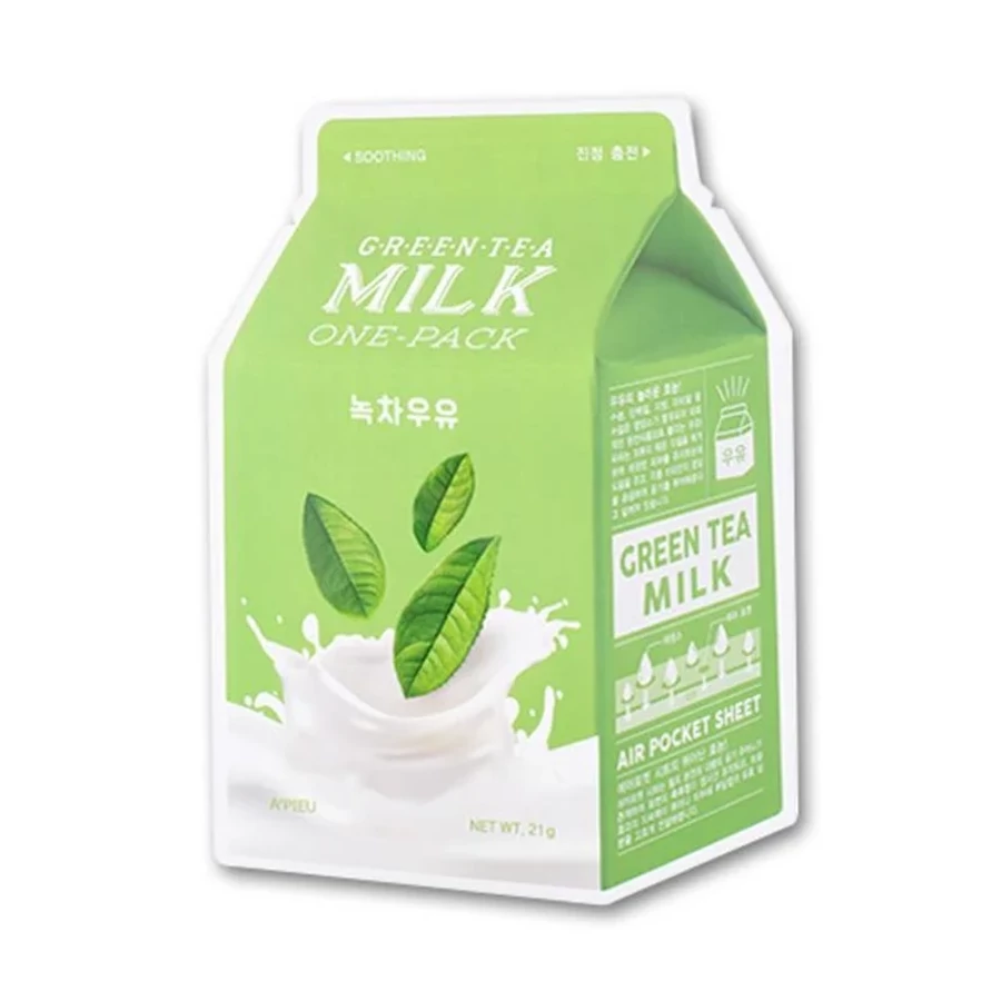 A'PIEU Milk One Pack fátyolmaszk - Zöld Tea