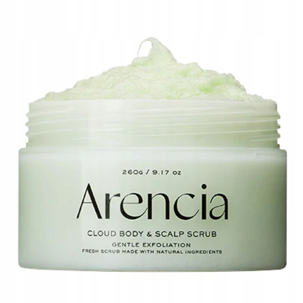 Arencia Fresh Cloud Peeling testradarabőrre és fejbőrre, muskátli és kankalin - 260 g