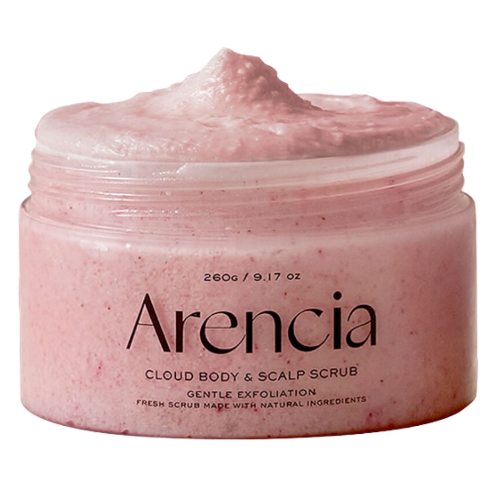 Arencia Fresh Cloud Peeling testre és fejbőrre, levendula és körte - 260 g