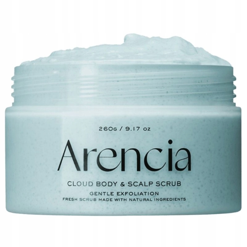 Arencia Fresh Cloud Peeling testre és fejbőrre, menta és liliom - 260 g
