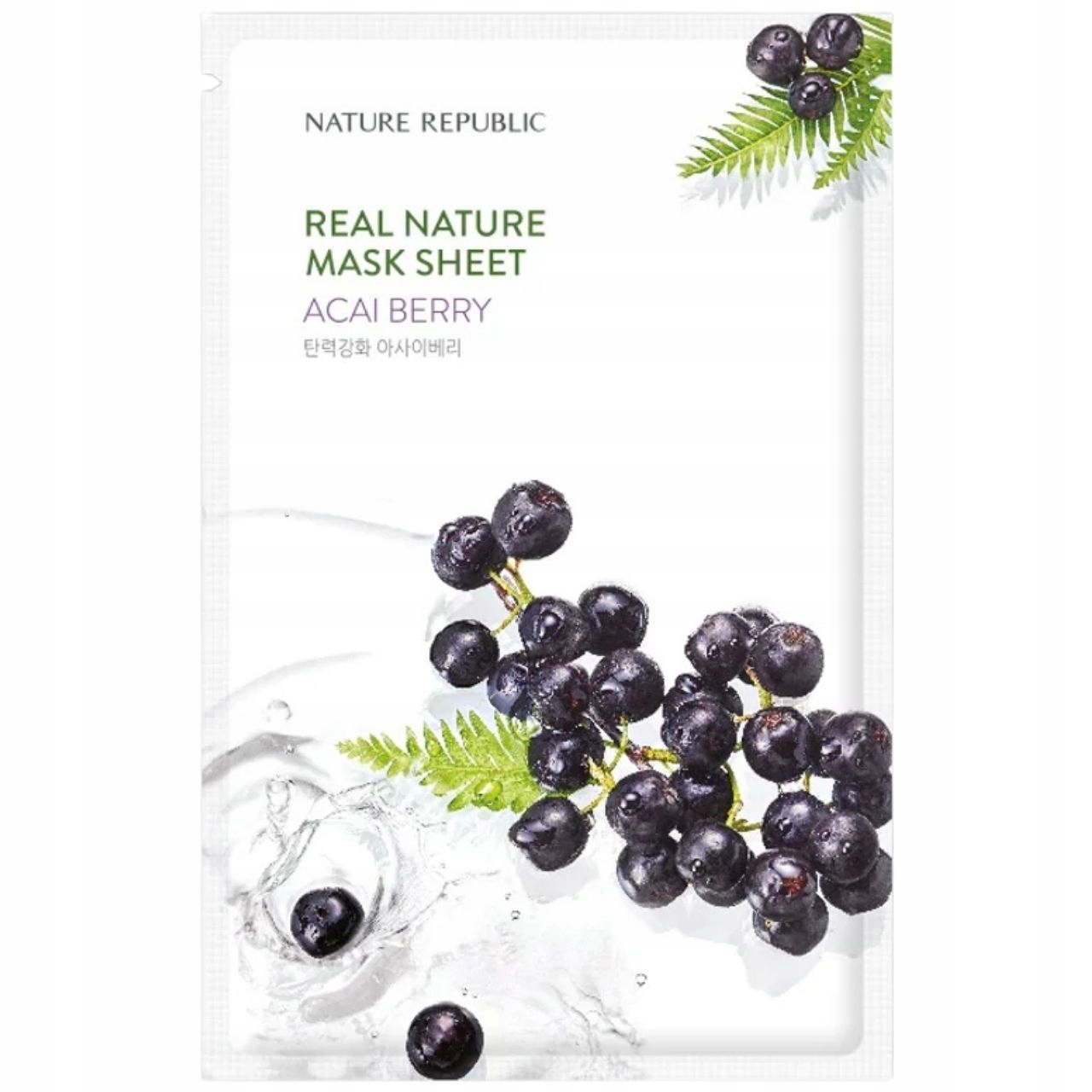 Nature Republic Real Nature Acai Bogyó Kivonatos Arcmaszk - 23 ml
